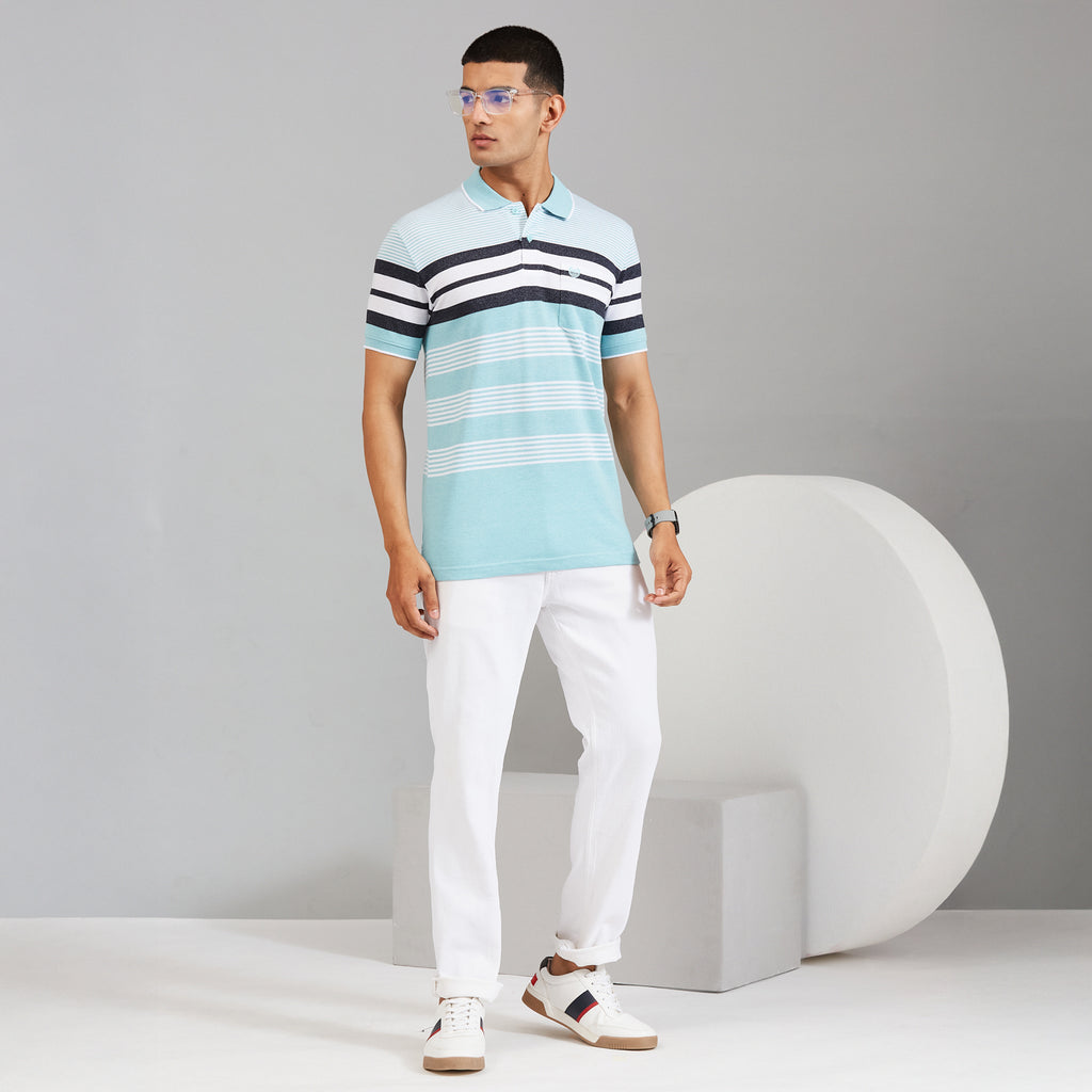 Duke Men Half Sleeve Cotton Regular Casual T-shirt (LF7843)