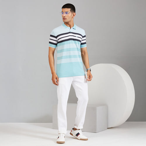 Duke Men Half Sleeve Cotton Regular Casual T-shirt (LF7843)