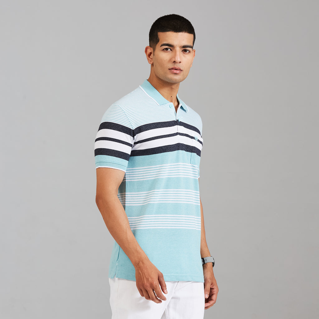 Duke Men Half Sleeve Cotton Regular Casual T-shirt (LF7843)