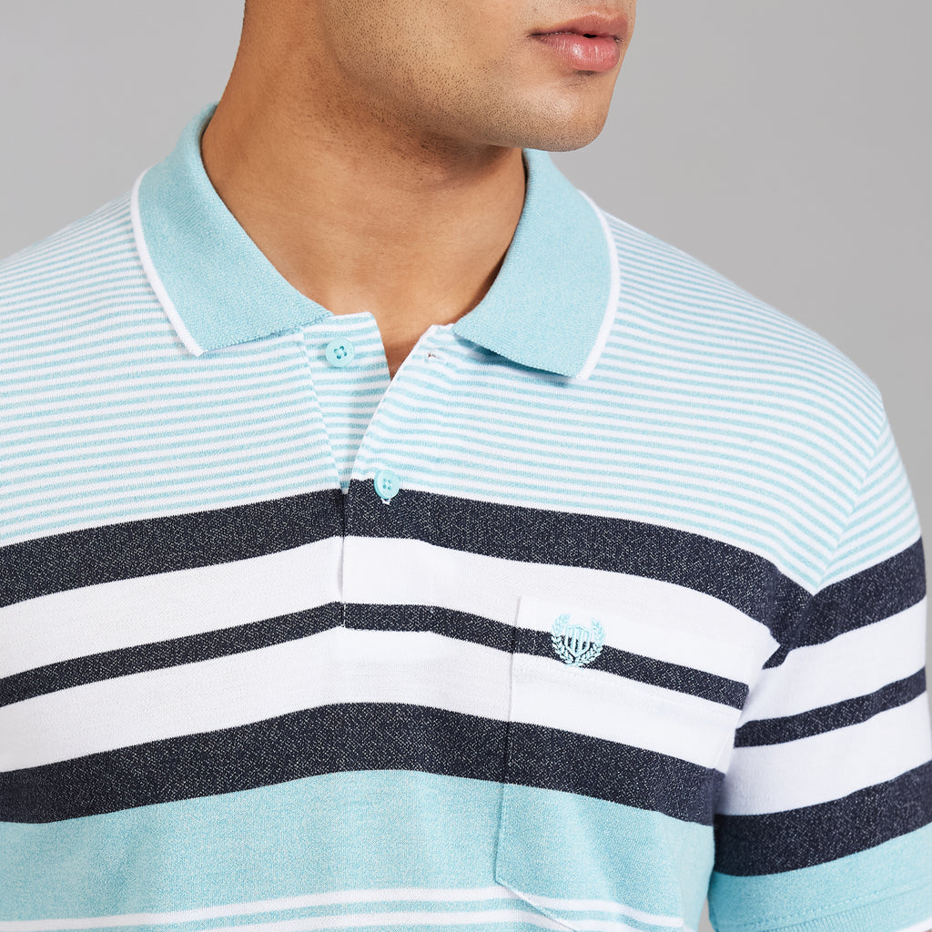 Duke Men Half Sleeve Cotton Regular Casual T-shirt (LF7843)
