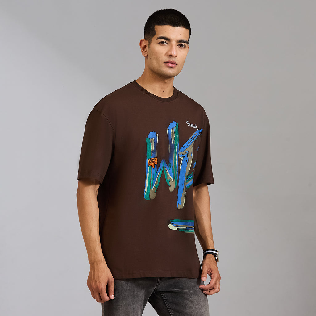 Duke Men Half Sleeve Cotton Oversize Casual T-shirt (LF7892)