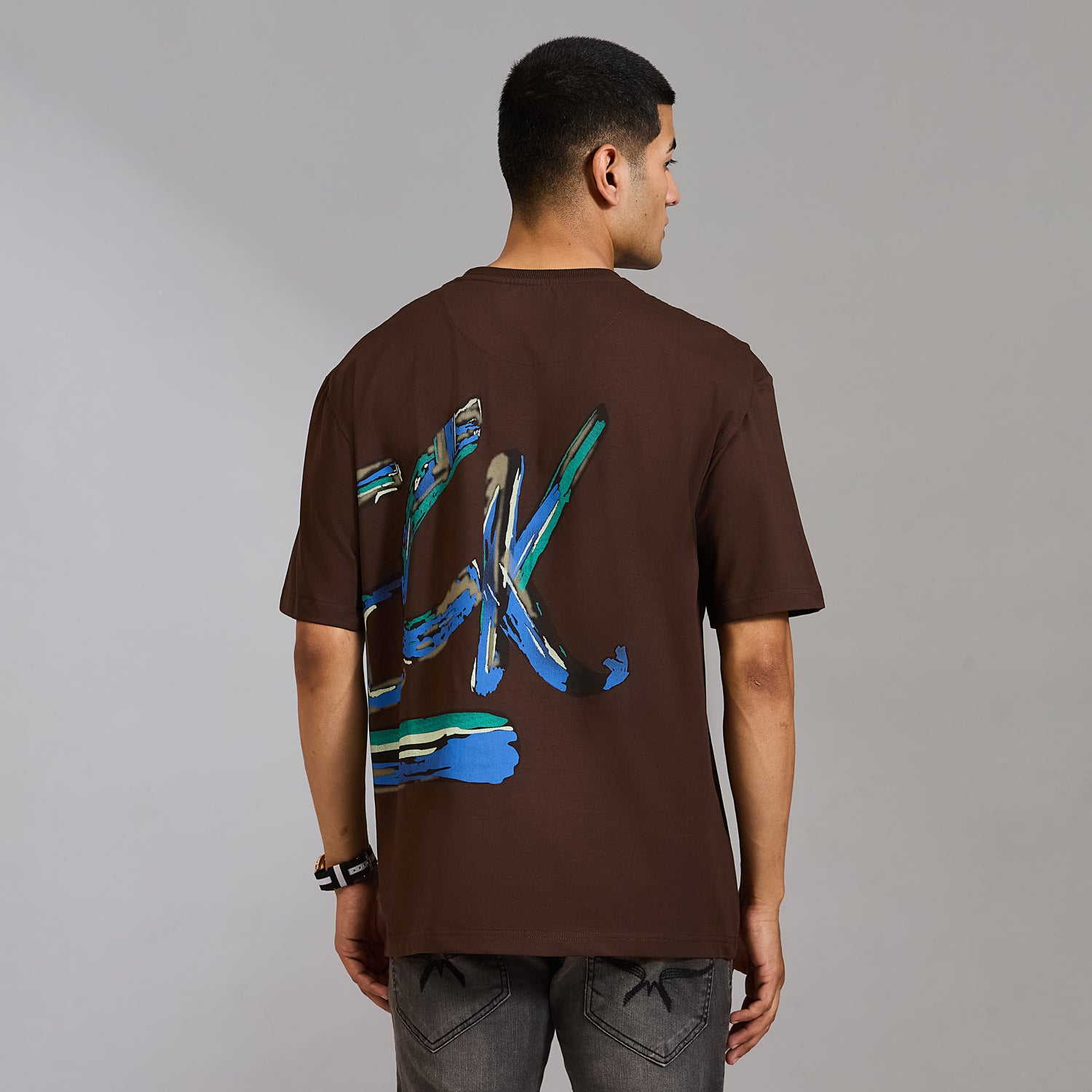 Duke Men Half Sleeve Cotton Oversize Casual T-shirt (LF7892)