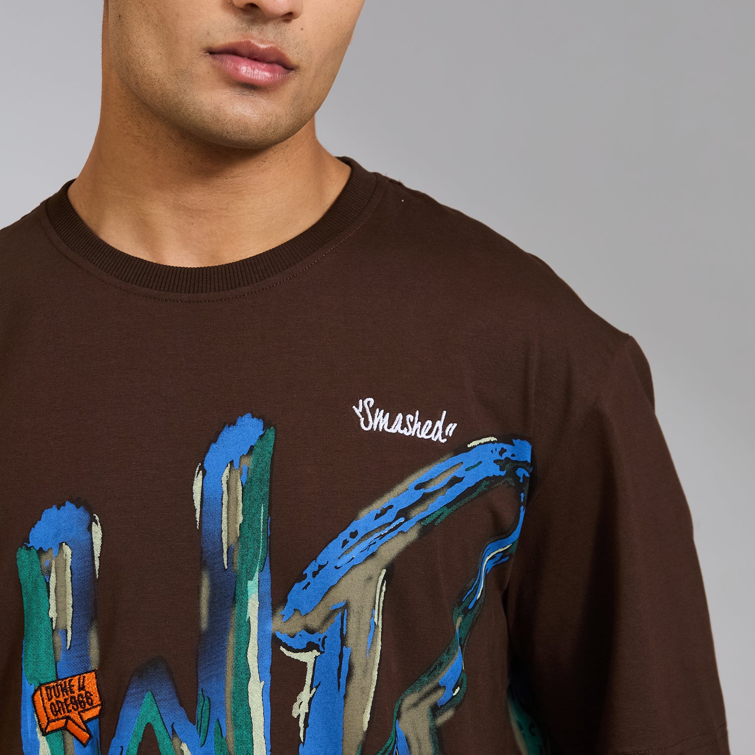 Duke Men Half Sleeve Cotton Oversize Casual T-shirt (LF7892)
