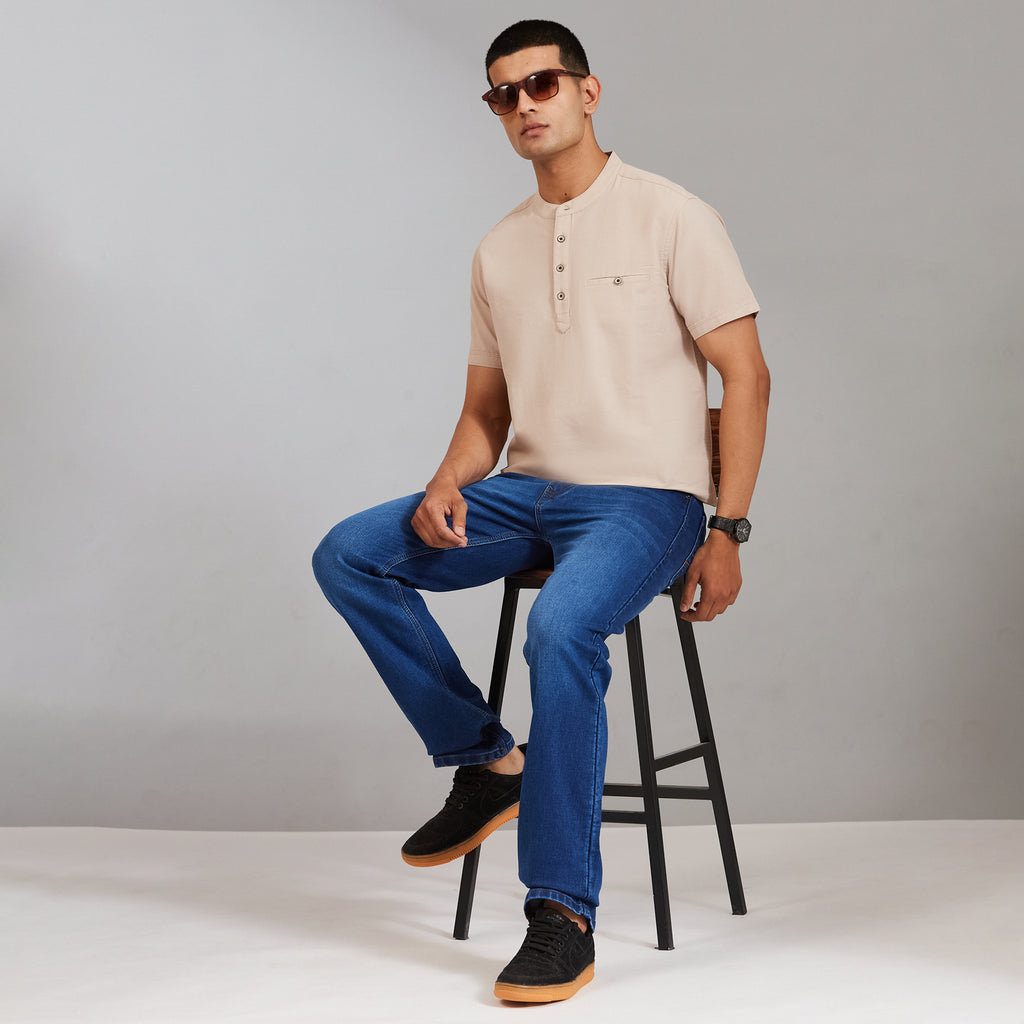 Duke Urban Men Half Sleeve Cotton Smart Fit Casual T-shirt (LF7901)