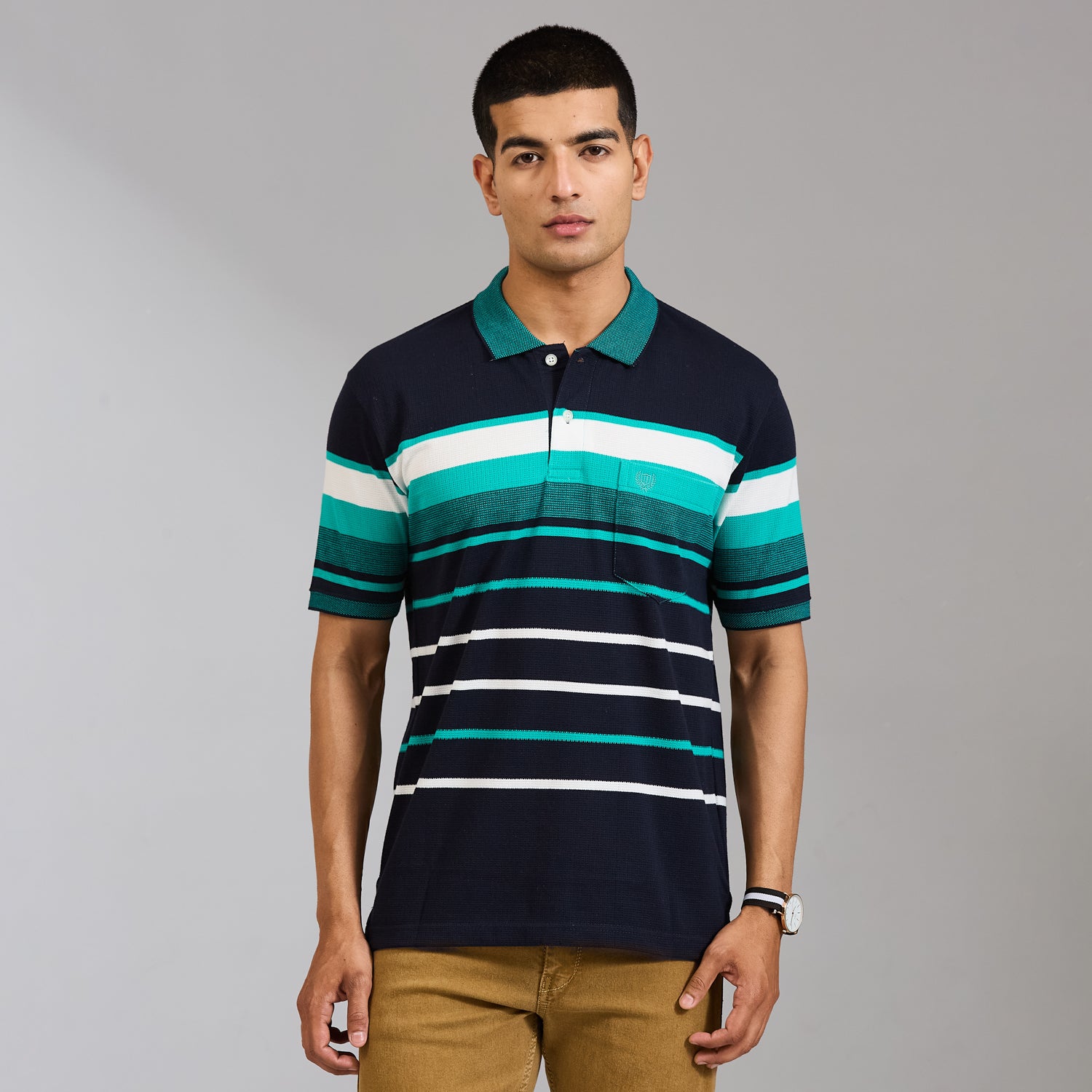 Duke Men Half Sleeve Cotton Regular Casual T-shirt (LF7908)