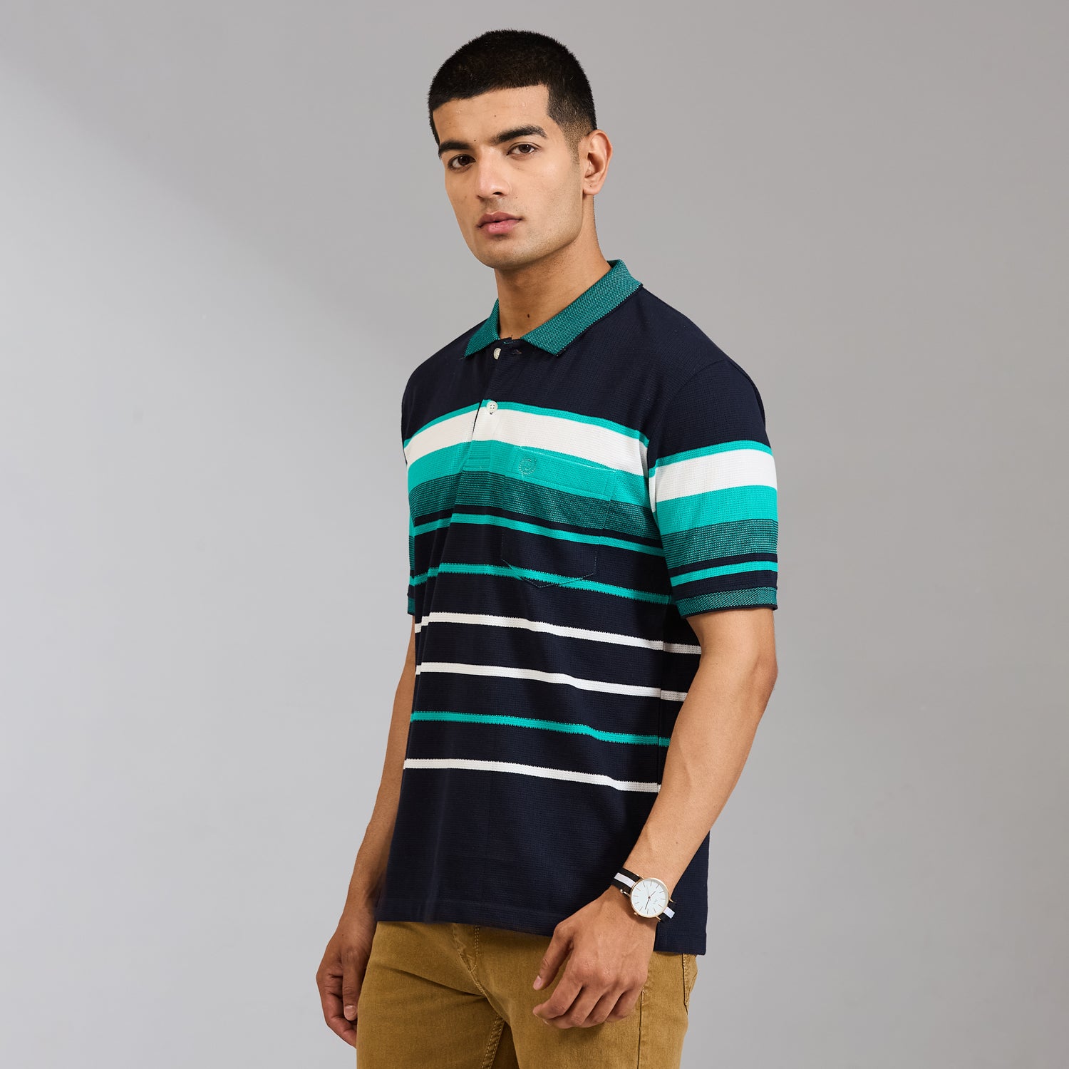 Duke Men Half Sleeve Cotton Regular Casual T-shirt (LF7908)