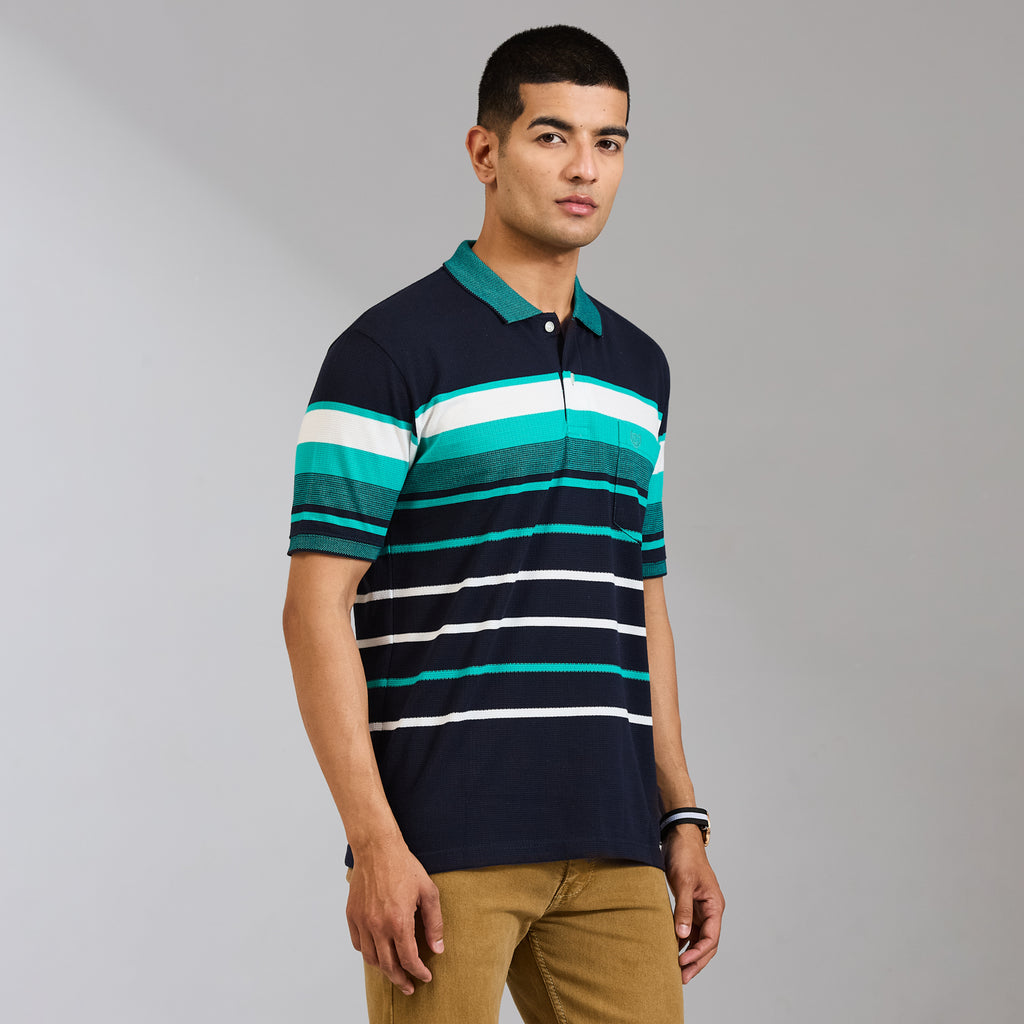 Duke Men Half Sleeve Cotton Regular Casual T-shirt (LF7908)
