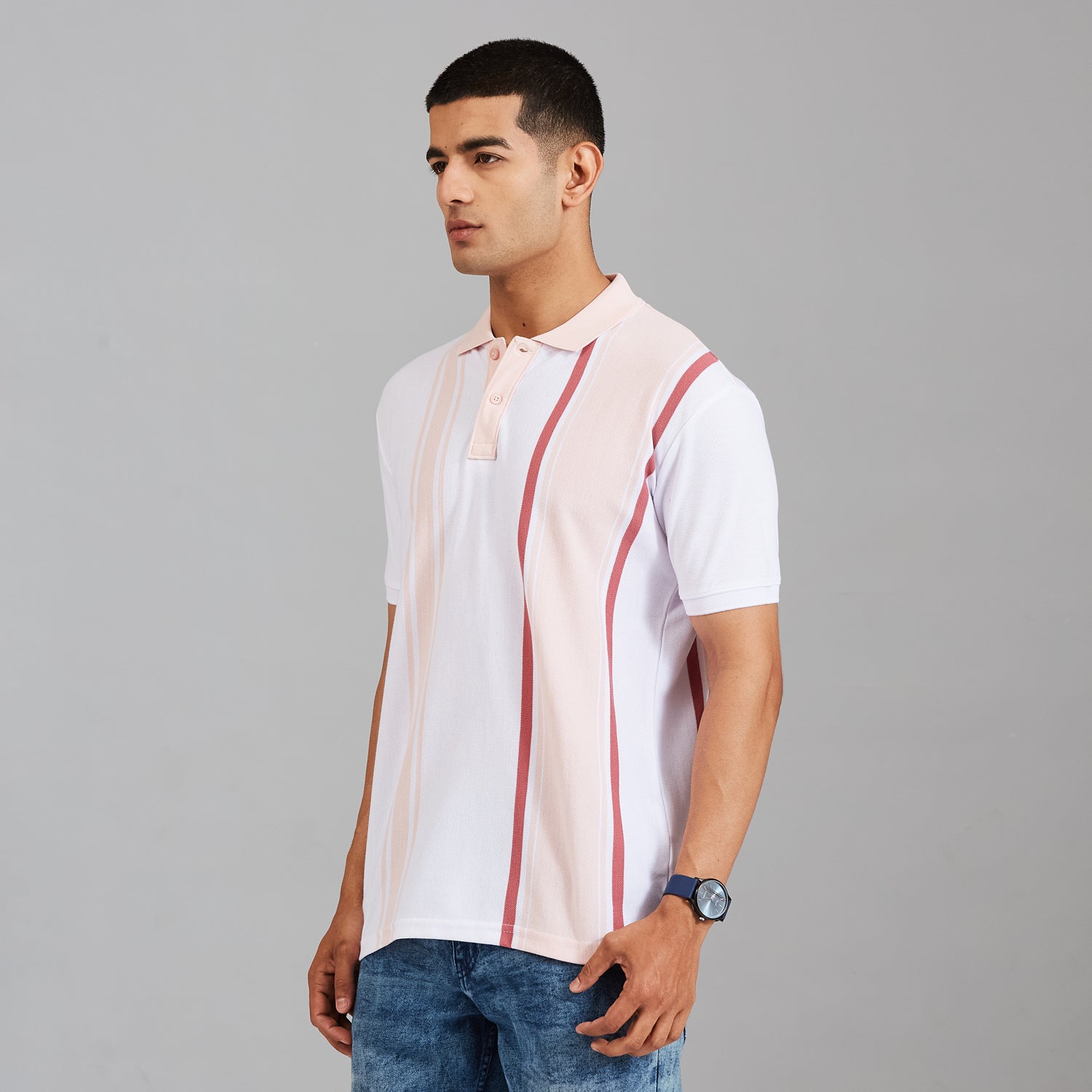 Duke Men Half Sleeve Cotton Regular Casual T-shirt (LF7914)