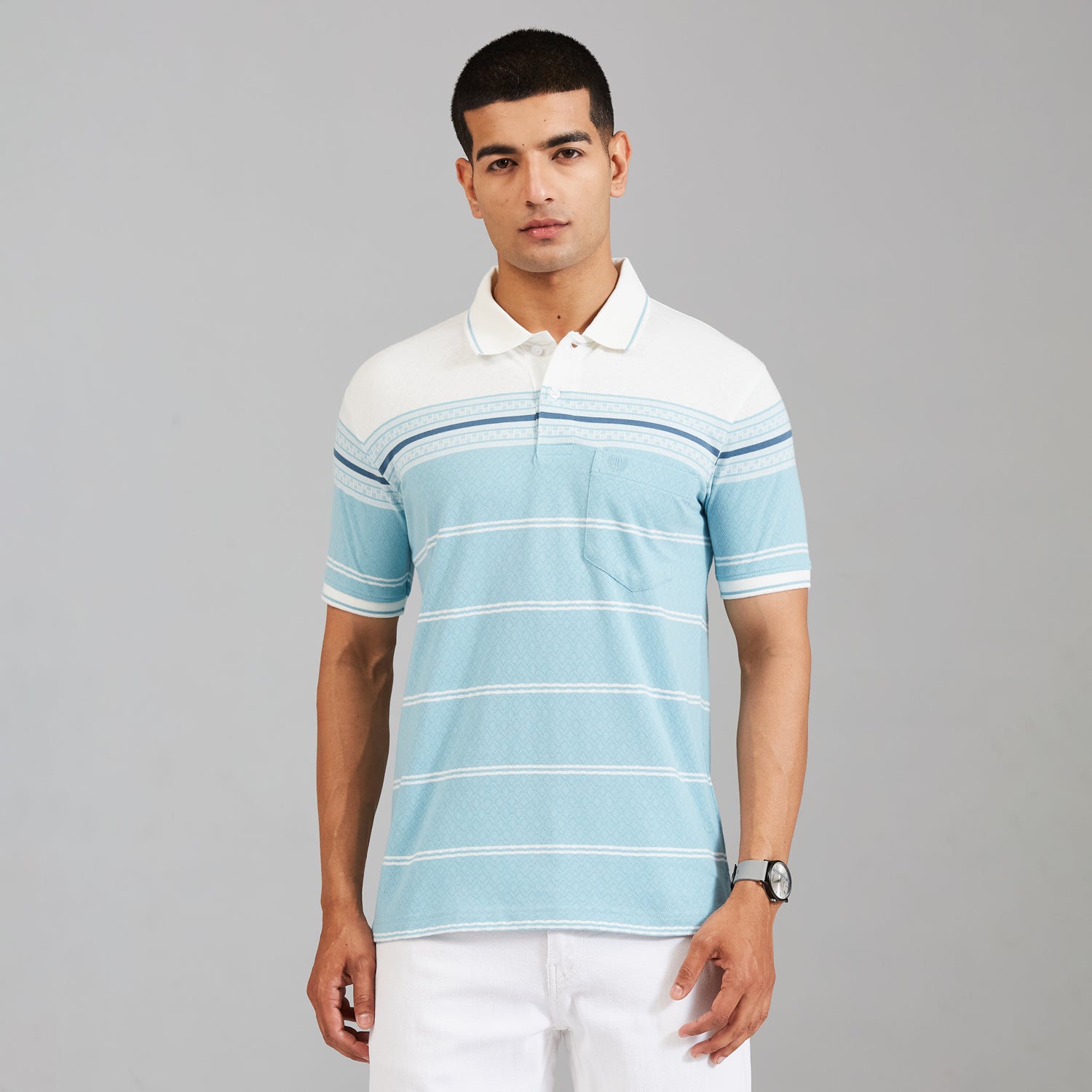 Duke Urban Men Half Sleeve Cotton Smart Fit Casual T-shirt (LF7915)