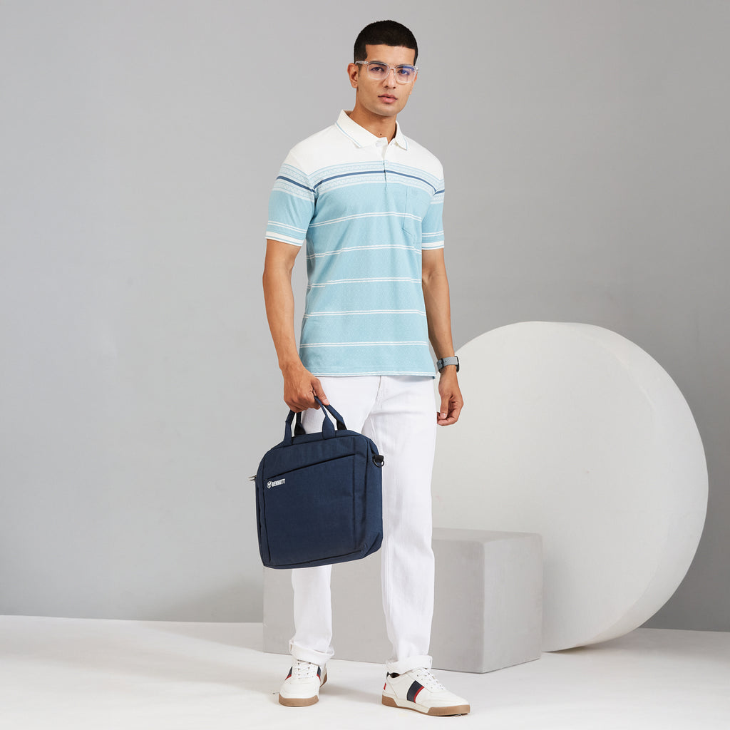 Duke Urban Men Half Sleeve Cotton Smart Fit Casual T-shirt (LF7915)