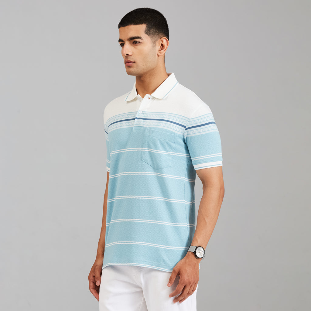 Duke Urban Men Half Sleeve Cotton Smart Fit Casual T-shirt (LF7915)