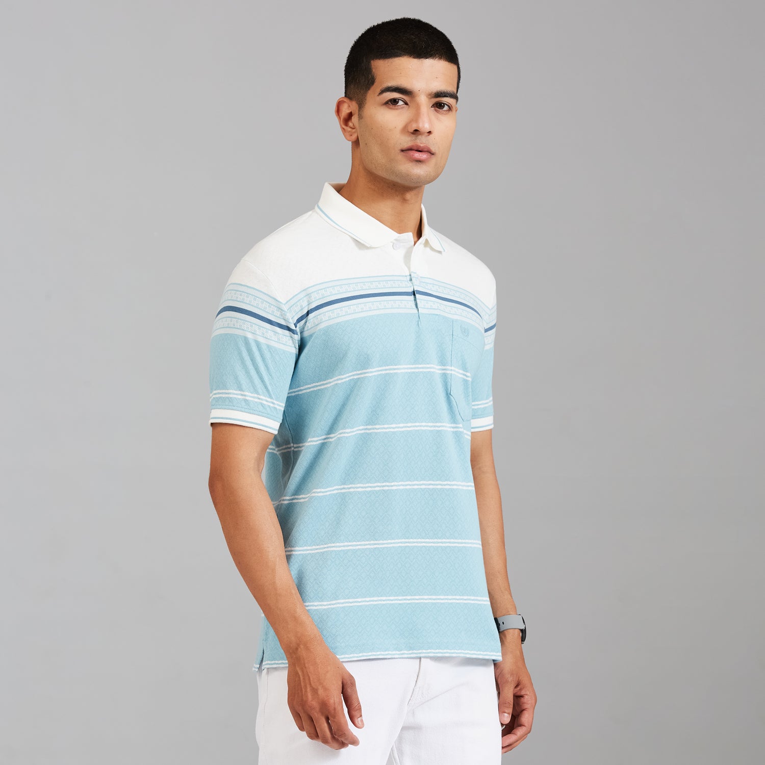 Duke Urban Men Half Sleeve Cotton Smart Fit Casual T-shirt (LF7915)