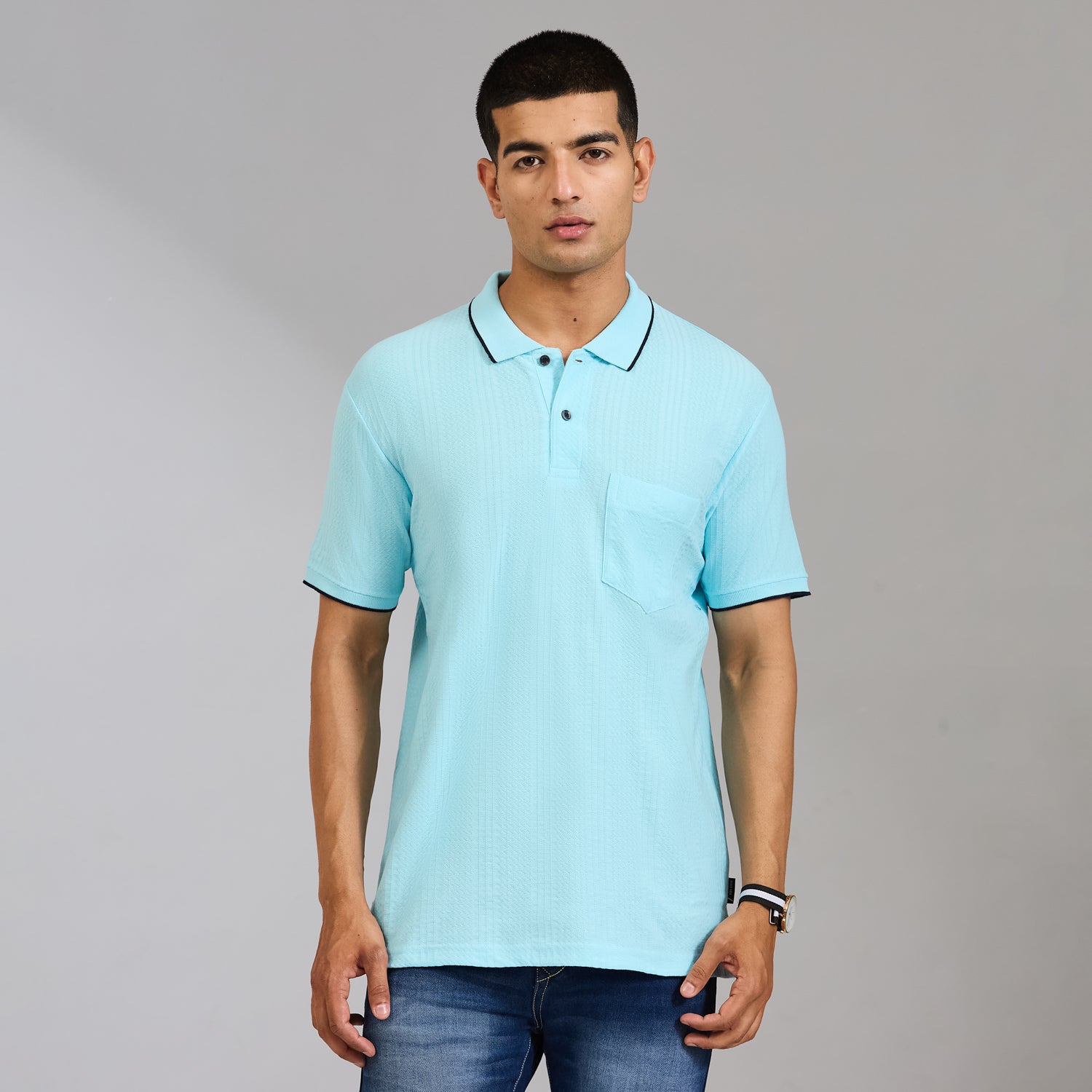 Duke Men Half Sleeve Cotton Regular Casual T-shirt (LF7963)