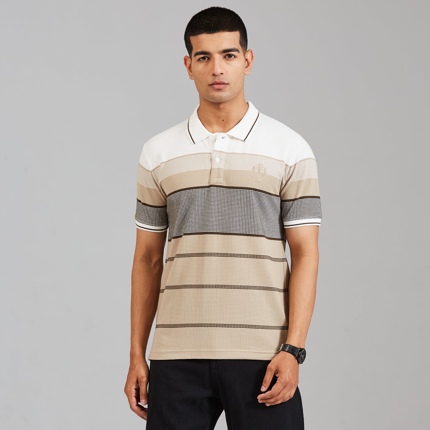 Duke Urban Men Half Sleeve Cotton Smart Fit Casual T-shirt (LF7974)