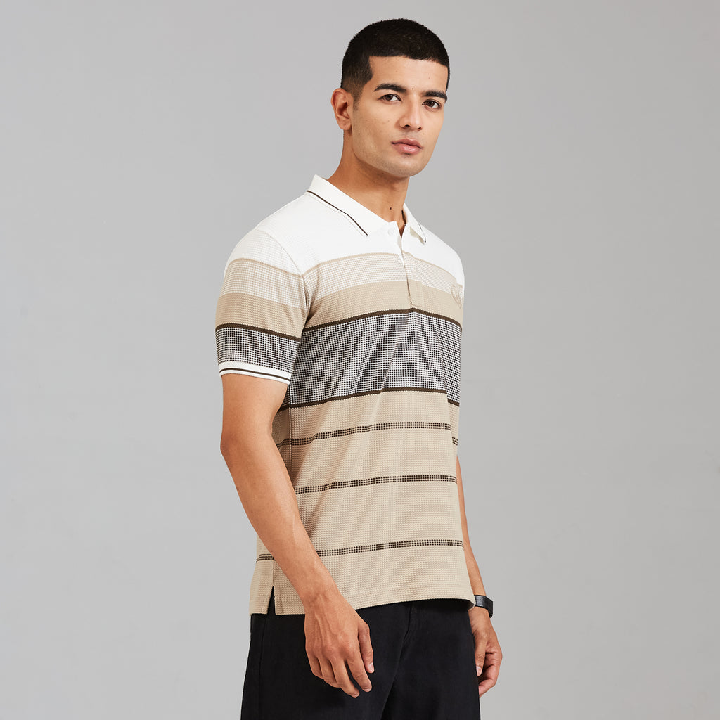 Duke Urban Men Half Sleeve Cotton Smart Fit Casual T-shirt (LF7974)