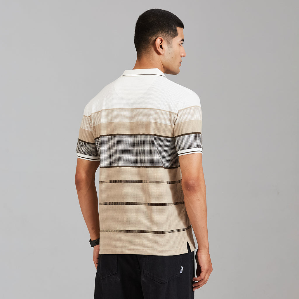 Duke Urban Men Half Sleeve Cotton Smart Fit Casual T-shirt (LF7974)