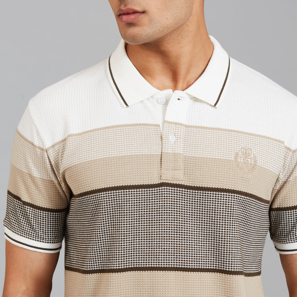 Duke Urban Men Half Sleeve Cotton Smart Fit Casual T-shirt (LF7974)