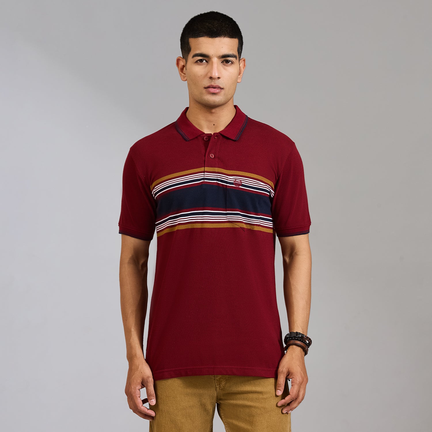 Duke Men Half Sleeve Cotton Regular Casual T-shirt (LF7988)