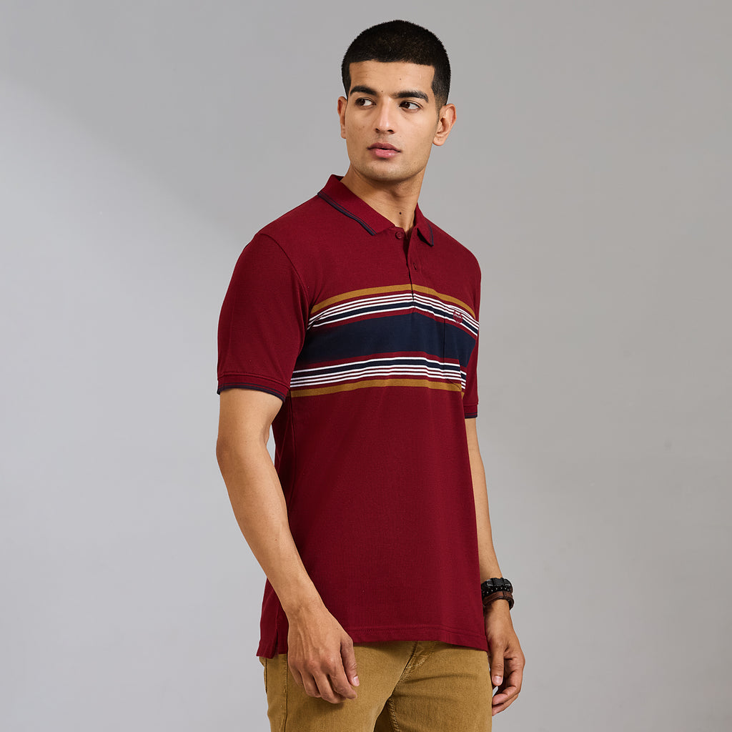 Duke Men Half Sleeve Cotton Regular Casual T-shirt (LF7988)
