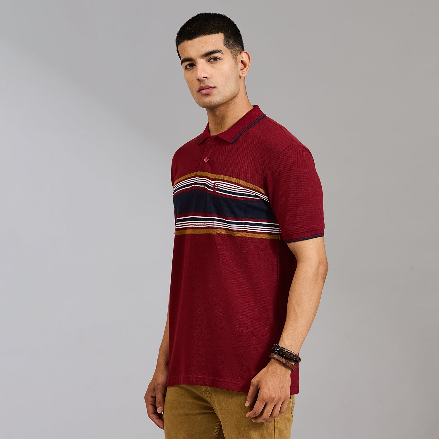 Duke Men Half Sleeve Cotton Regular Casual T-shirt (LF7988)
