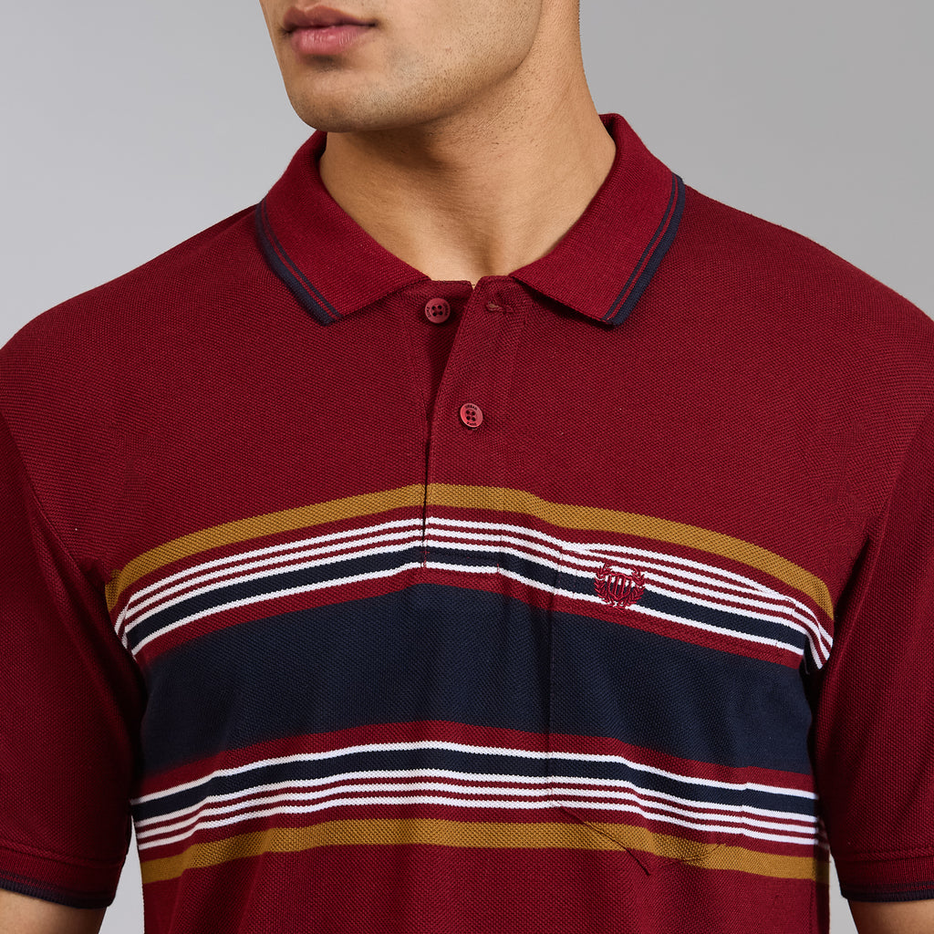 Duke Men Half Sleeve Cotton Regular Casual T-shirt (LF7988)