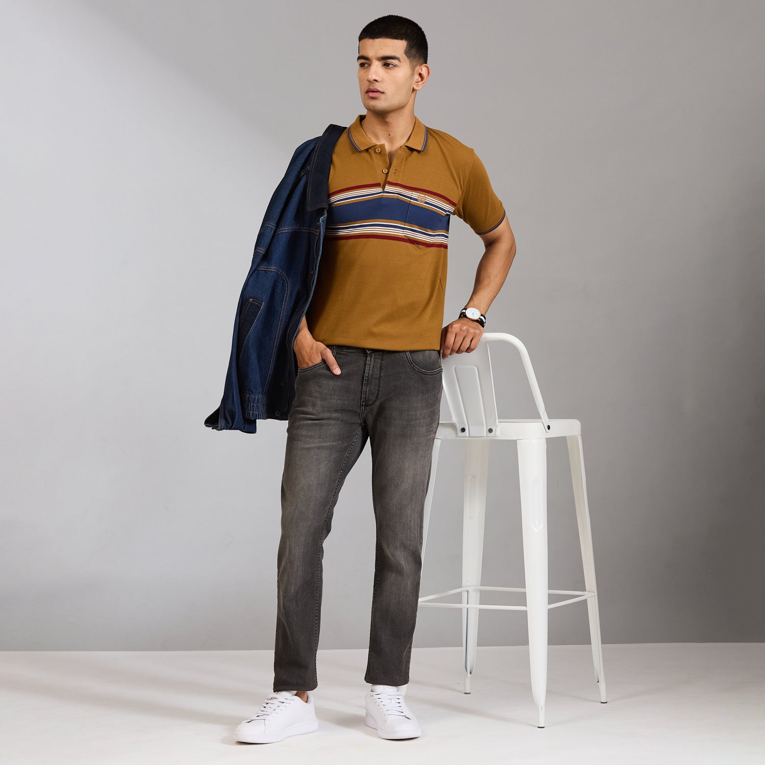 Duke Men Half Sleeve Cotton Regular Casual T-shirt (LF7988)