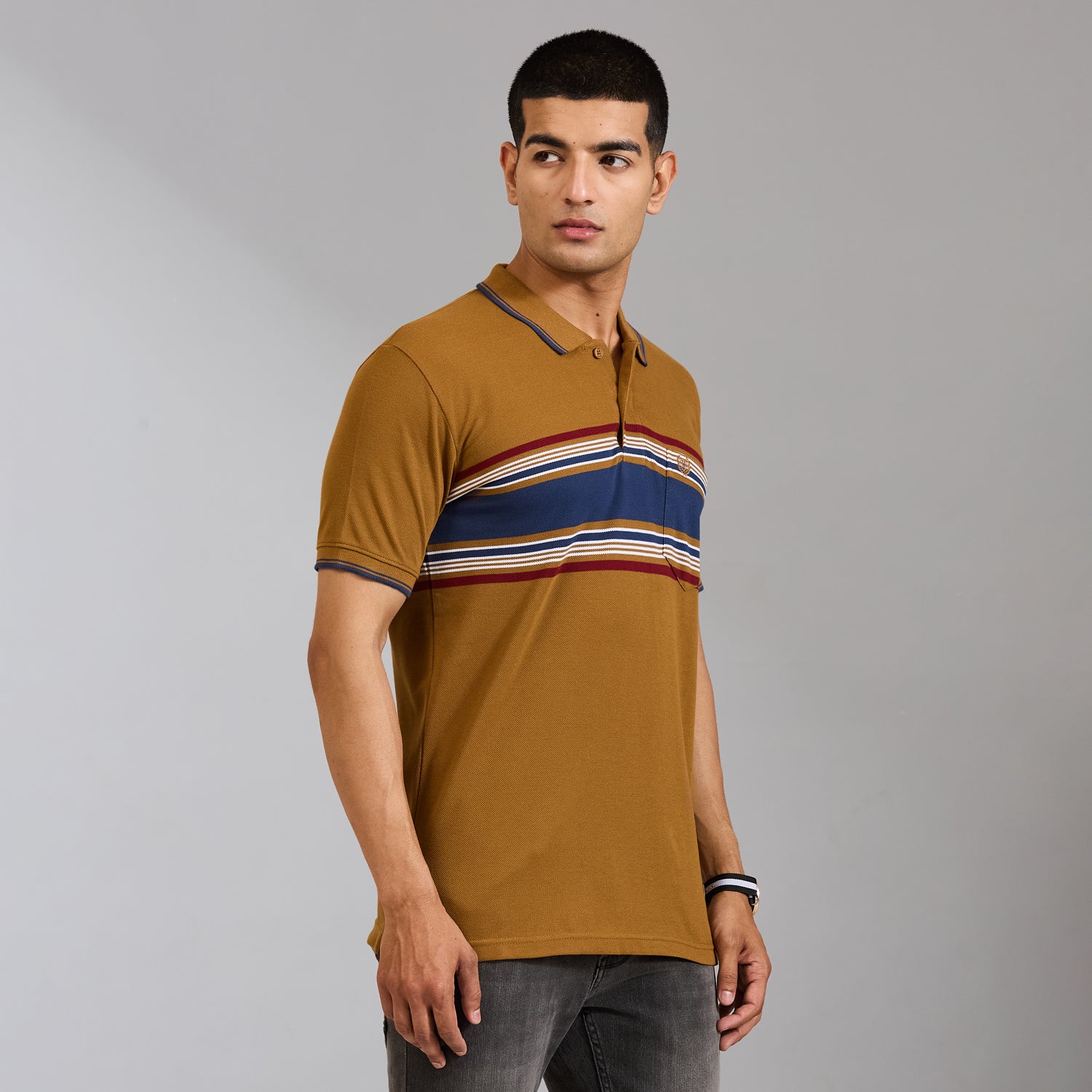 Duke Men Half Sleeve Cotton Regular Casual T-shirt (LF7988)