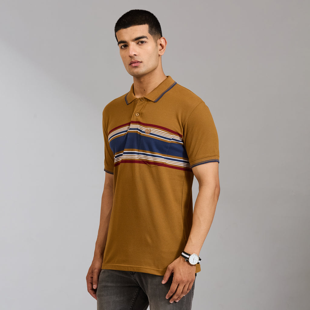 Duke Men Half Sleeve Cotton Regular Casual T-shirt (LF7988)