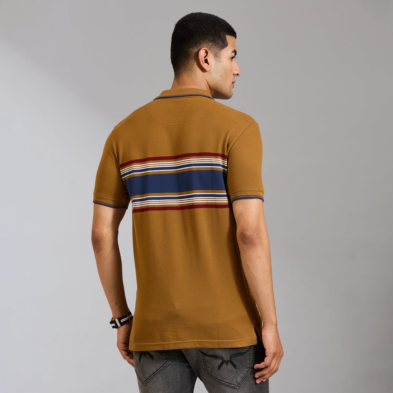 Duke Men Half Sleeve Cotton Regular Casual T-shirt (LF7988)