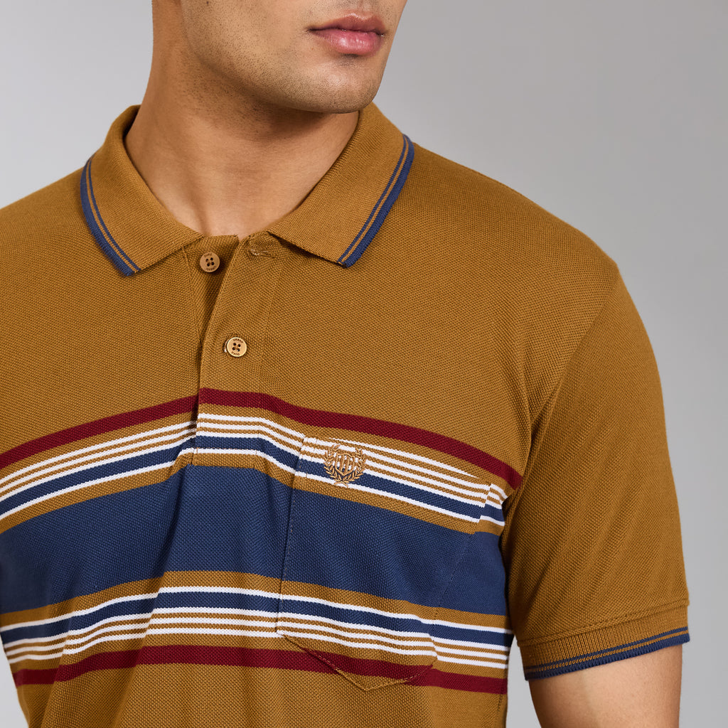 Duke Men Half Sleeve Cotton Regular Casual T-shirt (LF7988)