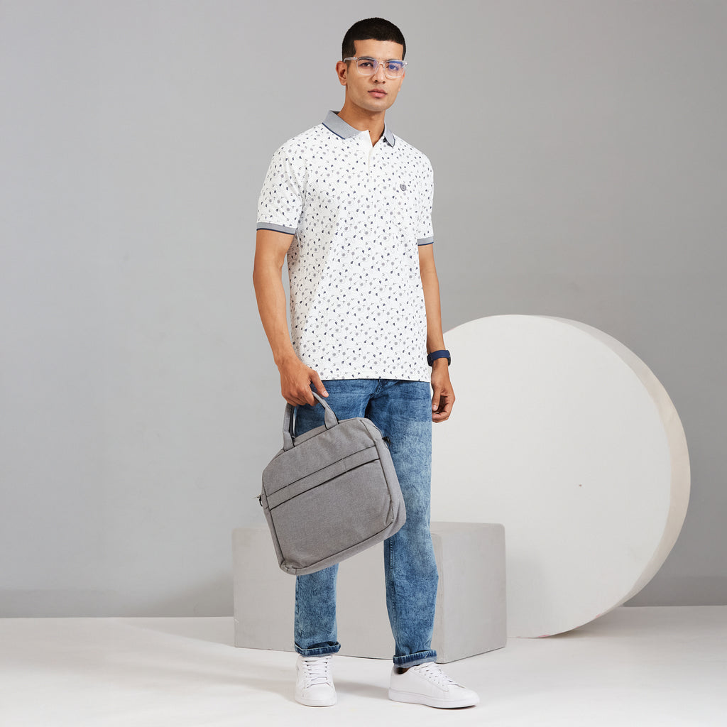 Duke Men Half Sleeve Cotton Regular Casual T-shirt (LF7993)