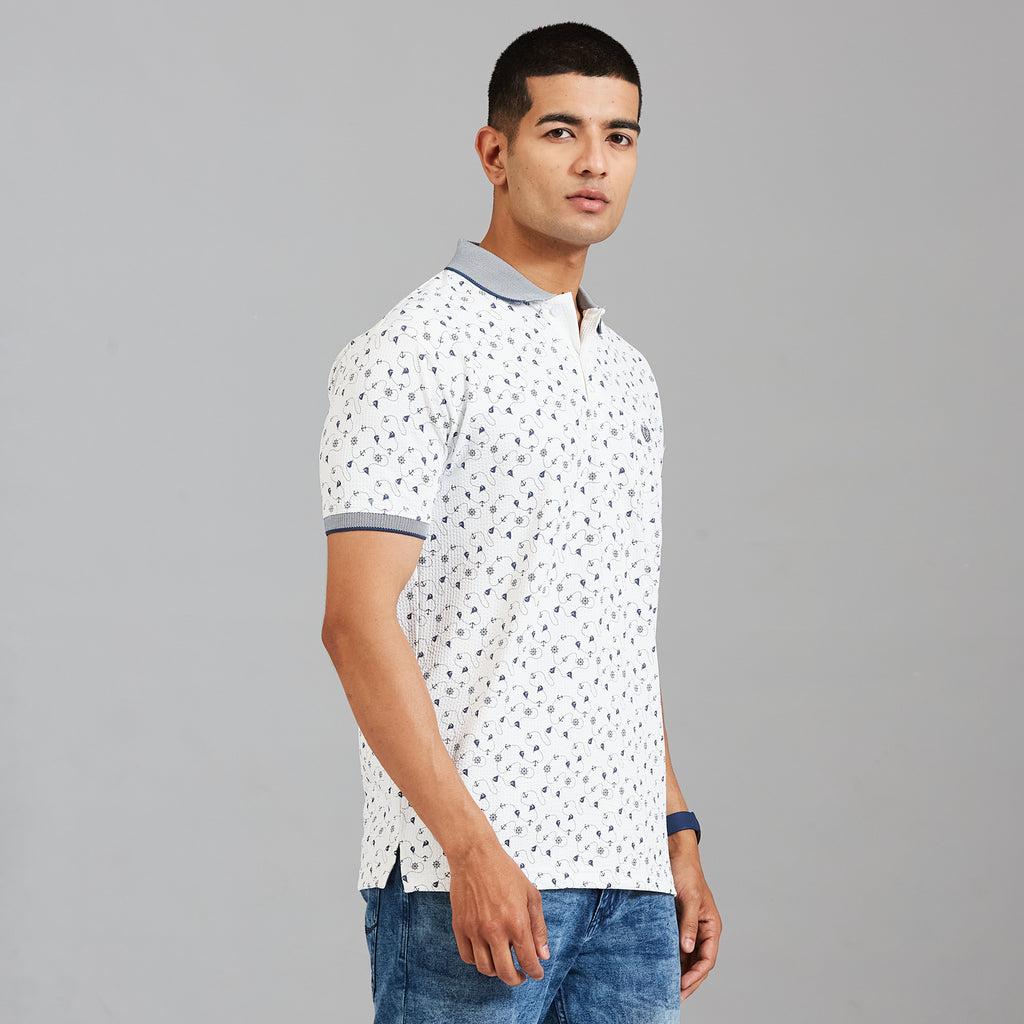 Duke Men Half Sleeve Cotton Regular Casual T-shirt (LF7993)