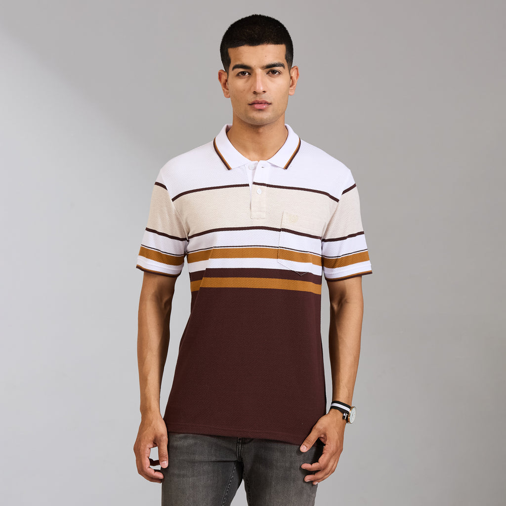 Duke Men Half Sleeve Cotton Regular Casual T-shirt (LF7998)