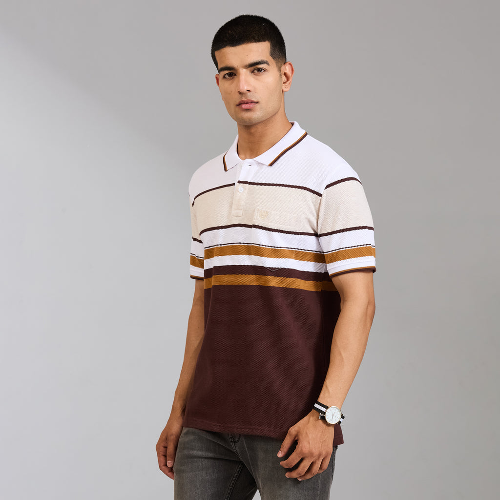 Duke Men Half Sleeve Cotton Regular Casual T-shirt (LF7998)