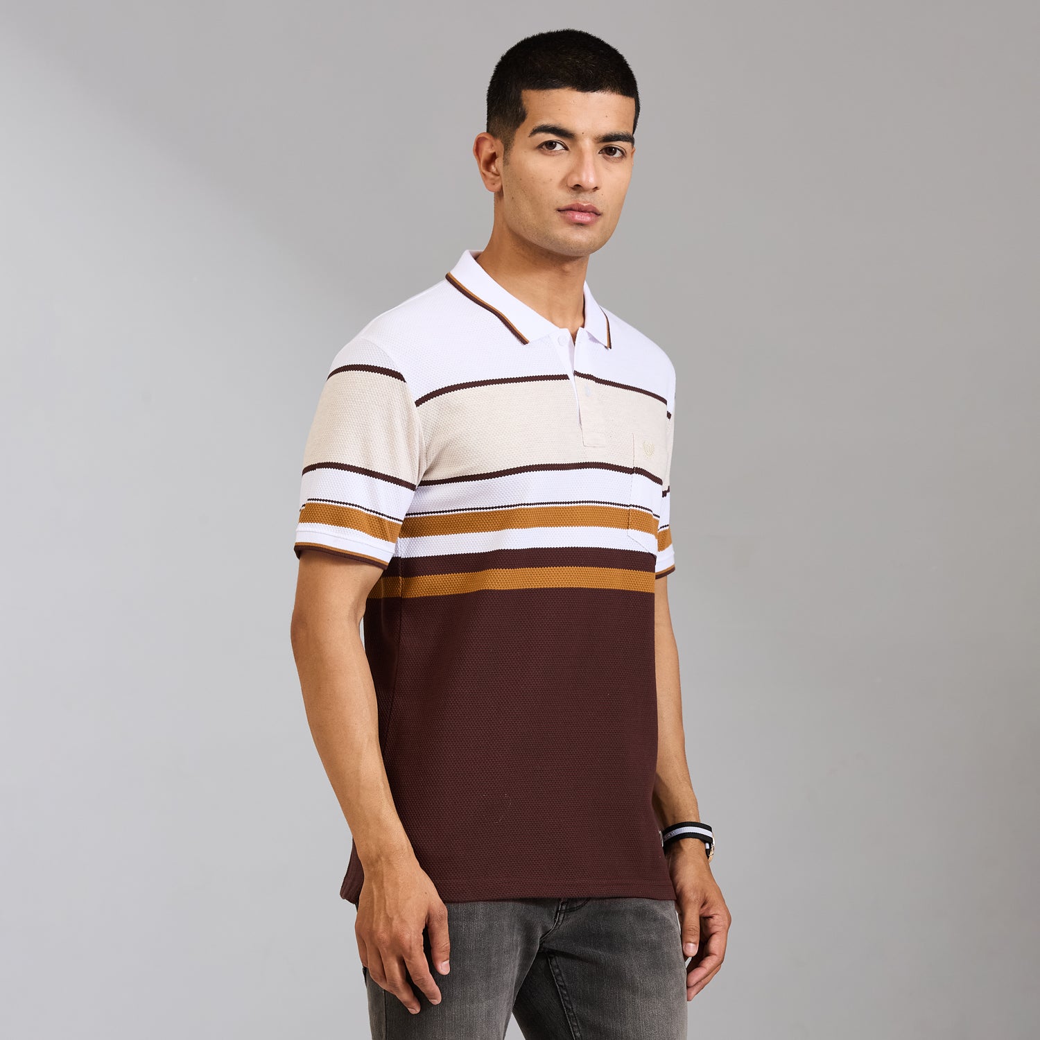 Duke Men Half Sleeve Cotton Regular Casual T-shirt (LF7998)