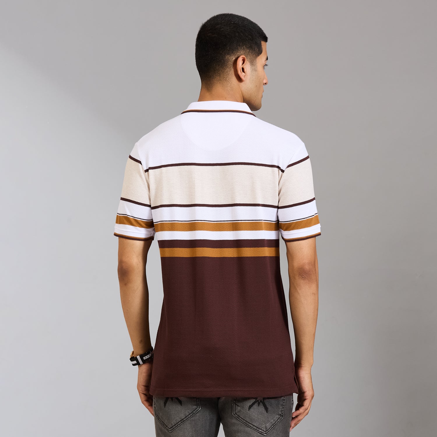 Duke Men Half Sleeve Cotton Regular Casual T-shirt (LF7998)