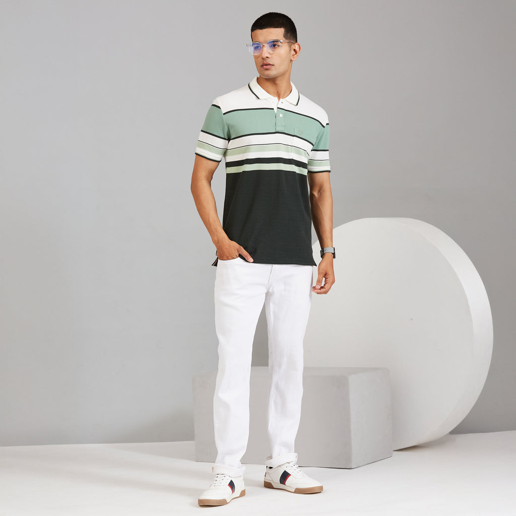 Duke Men Half Sleeve Cotton Regular Casual T-shirt (LF7998)