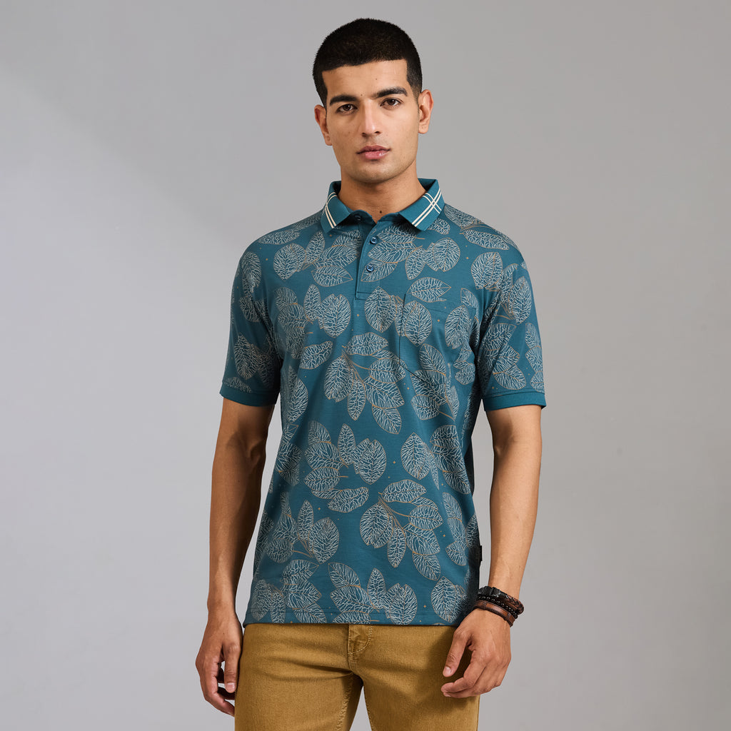 Duke Men Half Sleeve Cotton Regular Casual T-shirt (LF8115)