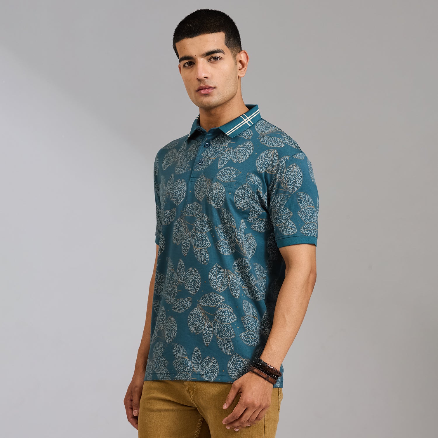Duke Men Half Sleeve Cotton Regular Casual T-shirt (LF8115)