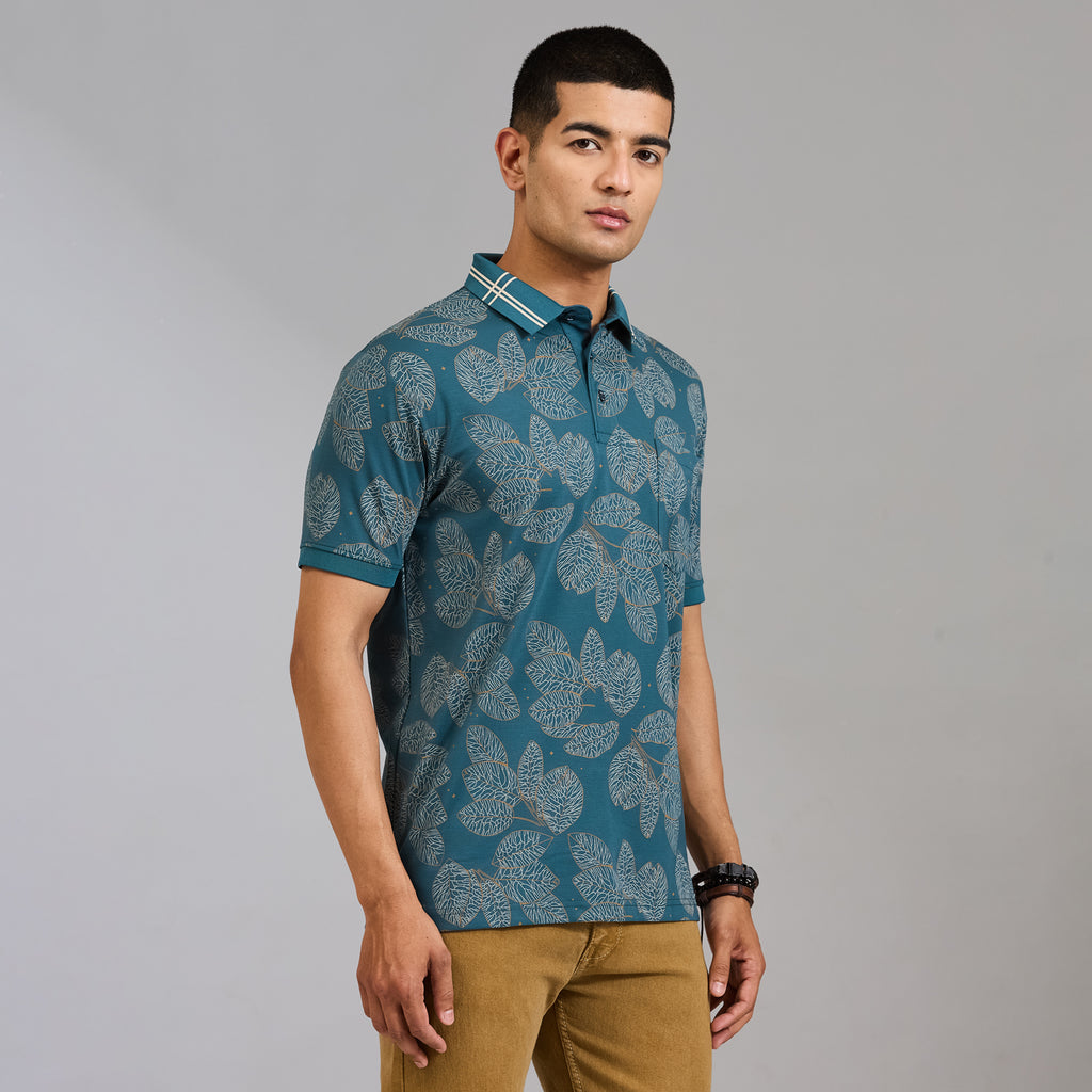 Duke Men Half Sleeve Cotton Regular Casual T-shirt (LF8115)