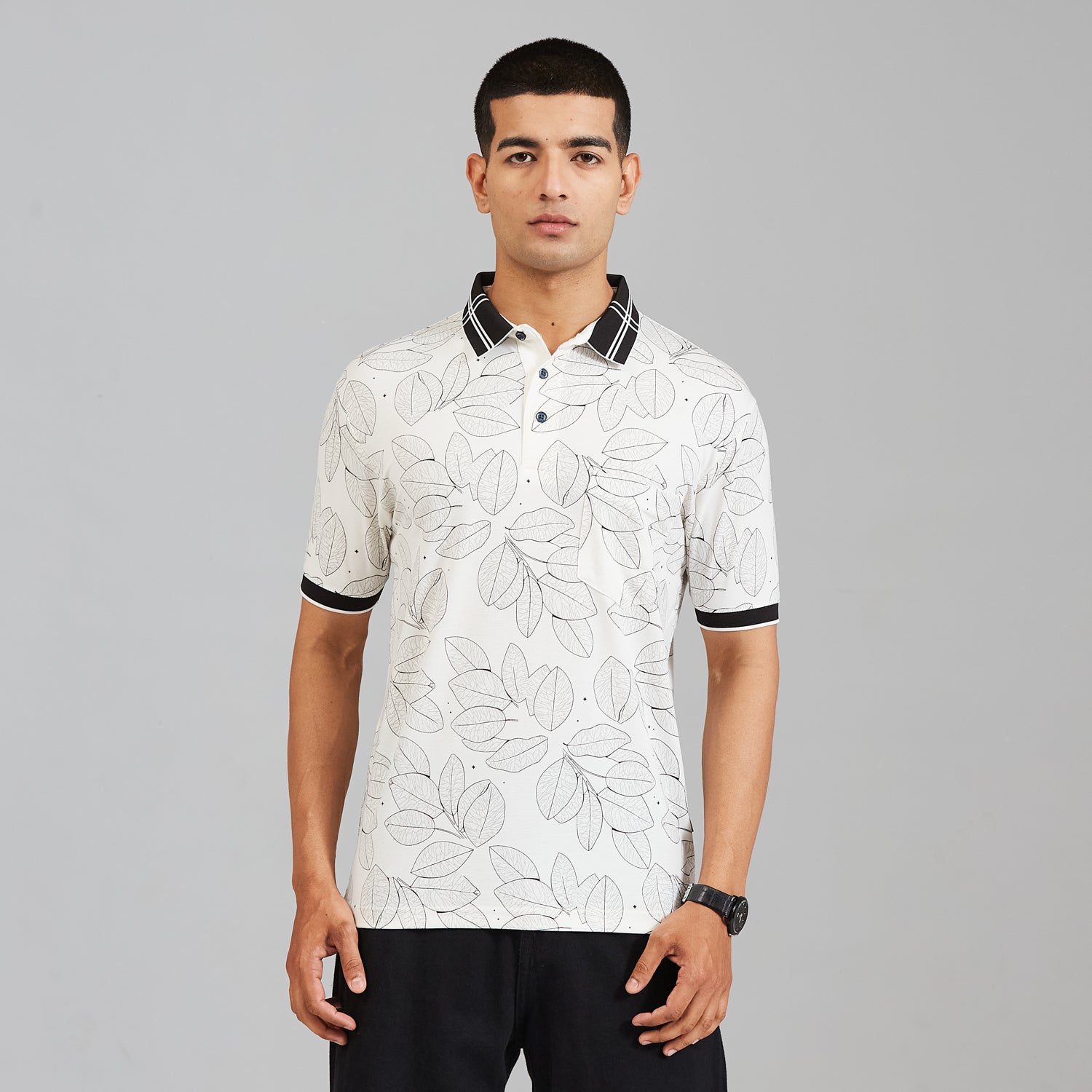 Duke Men Half Sleeve Cotton Regular Casual T-shirt (LF8115)