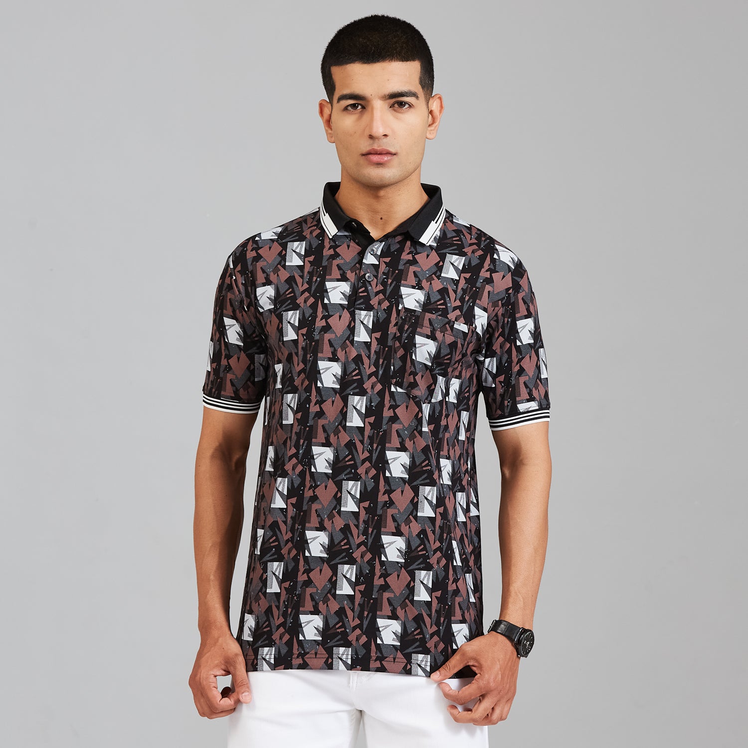 Duke Men Half Sleeve Cotton Regular Casual T-shirt (LF8116)