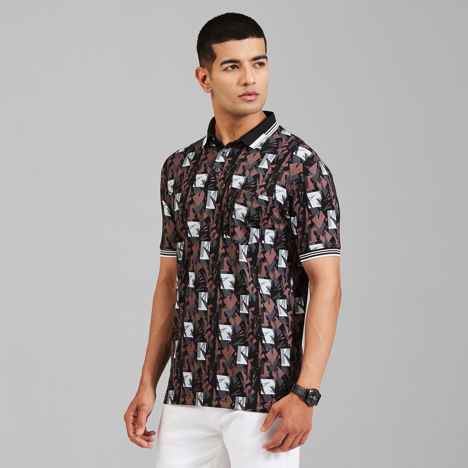 Duke Men Half Sleeve Cotton Regular Casual T-shirt (LF8116)