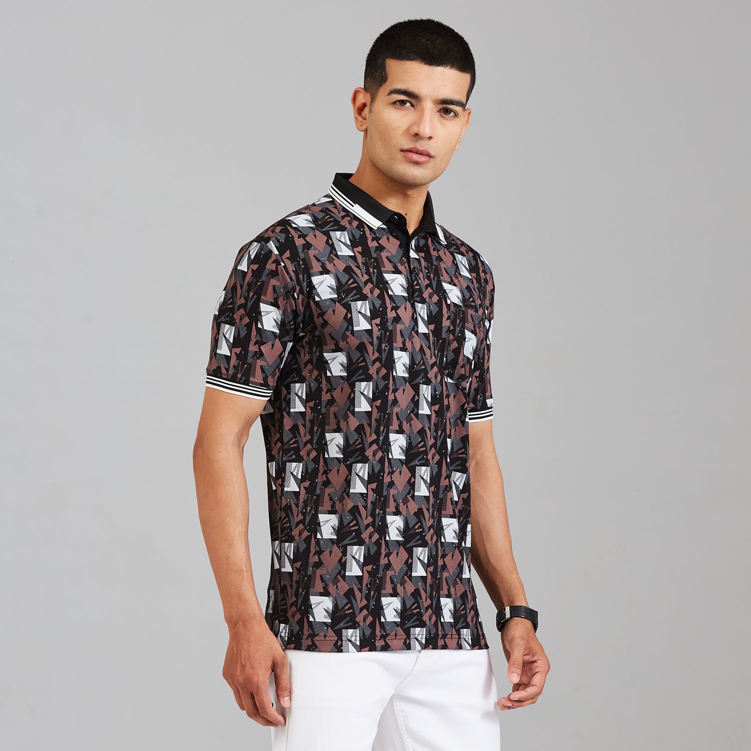 Duke Men Half Sleeve Cotton Regular Casual T-shirt (LF8116)