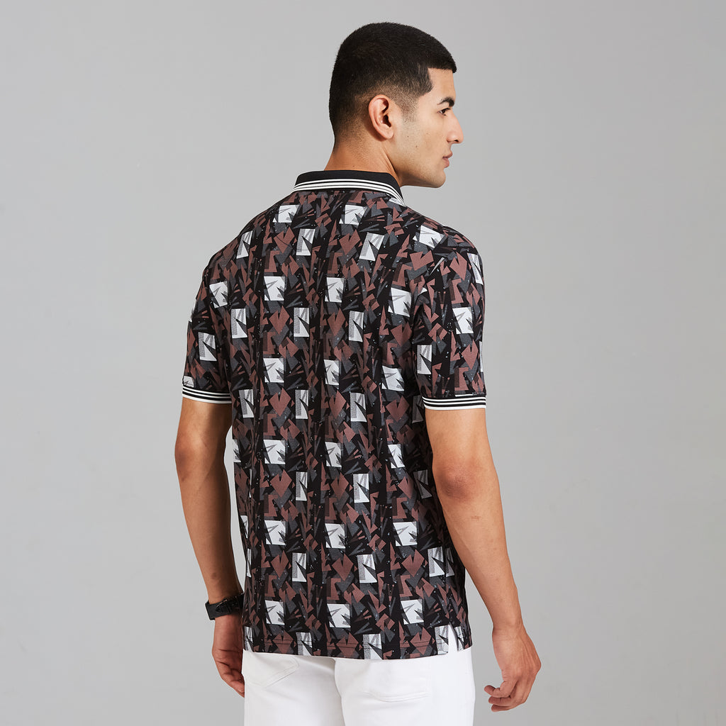 Duke Men Half Sleeve Cotton Regular Casual T-shirt (LF8116)