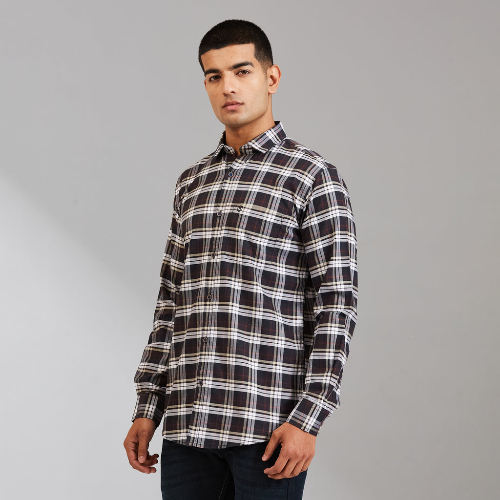 Duke Men Slim Full Sleeve Cotton Shirt (SD5CKBAQ)