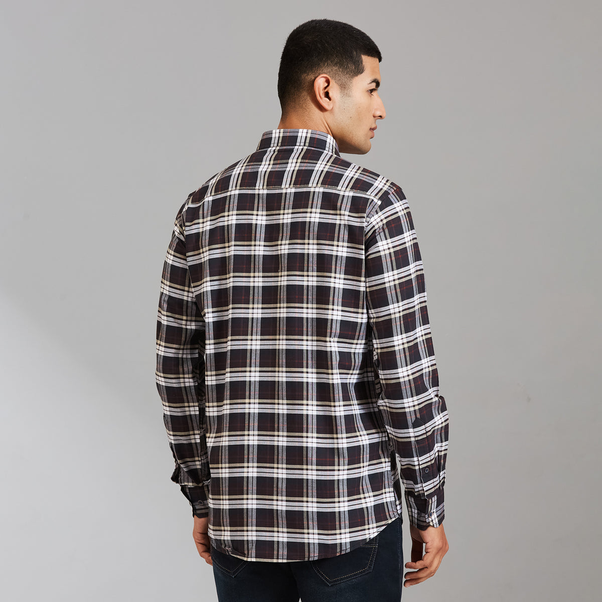 Duke Men Slim Full Sleeve Cotton Shirt (SD5CKBAQ) view 5