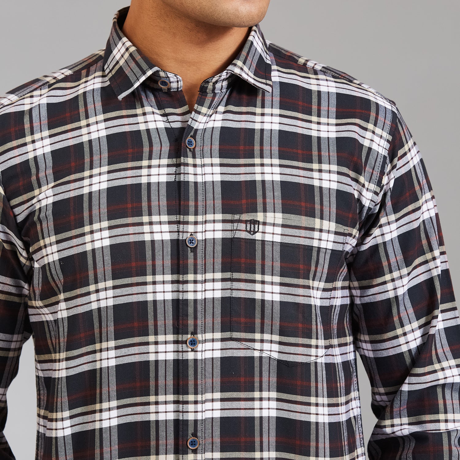 Duke Men Slim Full Sleeve Cotton Shirt (SD5CKBAQ)