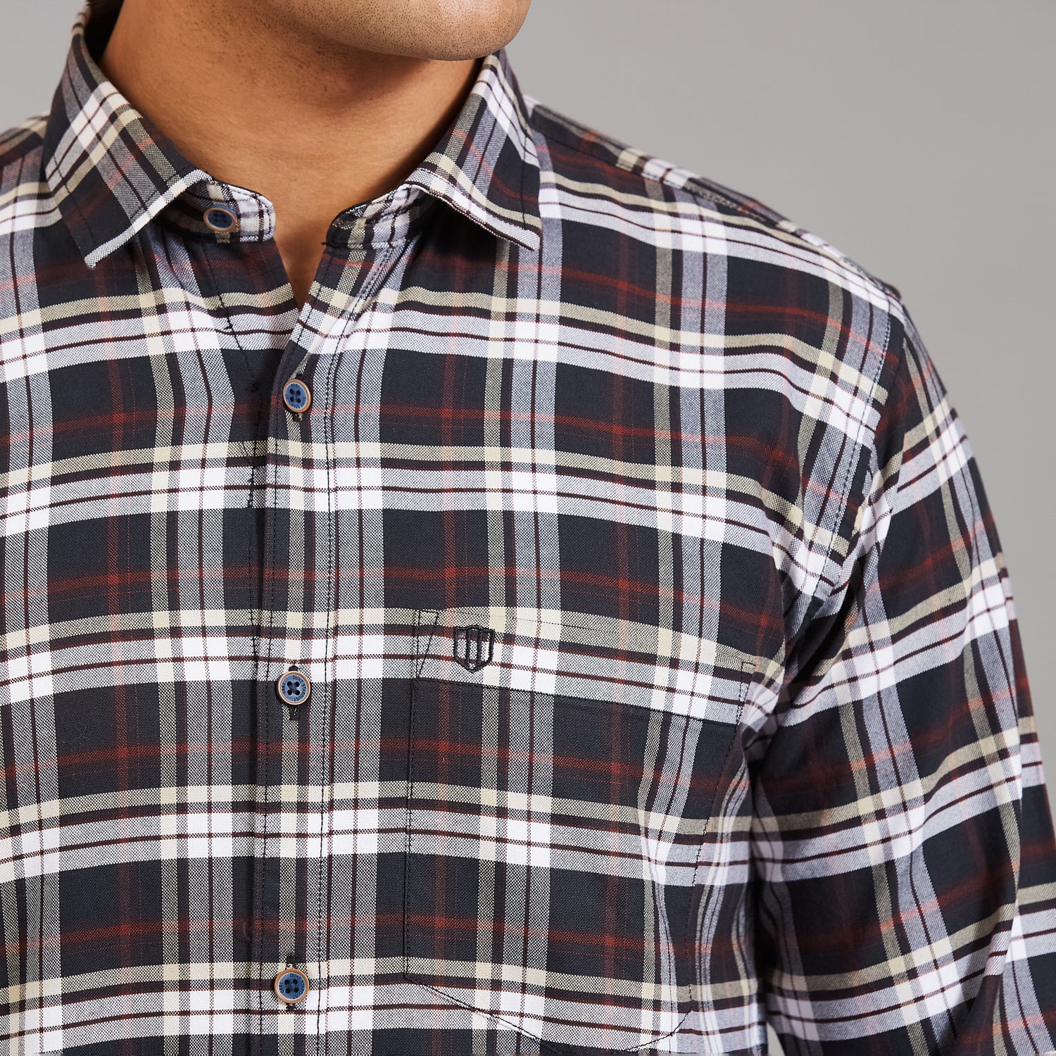 Duke Men Slim Full Sleeve Cotton Shirt (SD5CKBAQ)