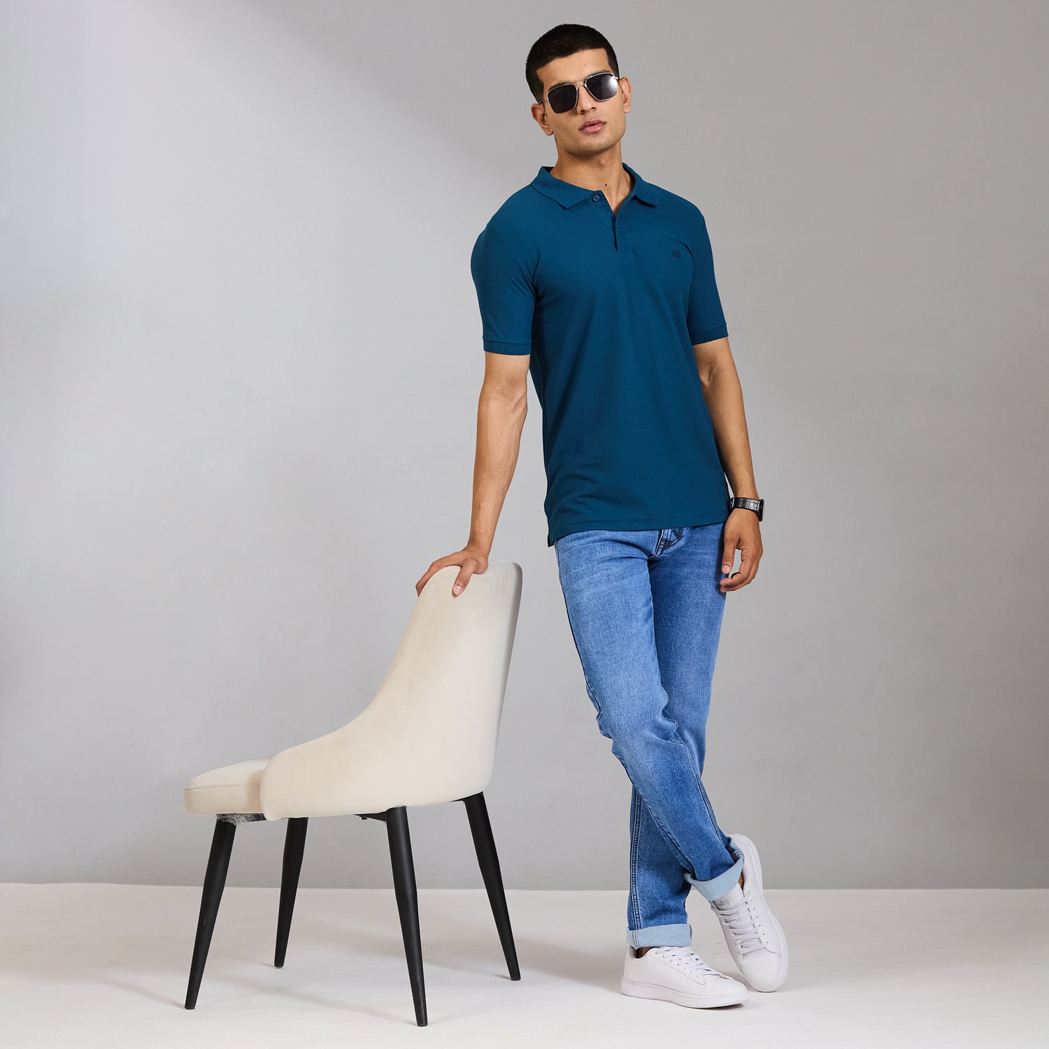 Duke Men Half Sleeve Cotton Smart Fit Casual T-shirt (SD71)